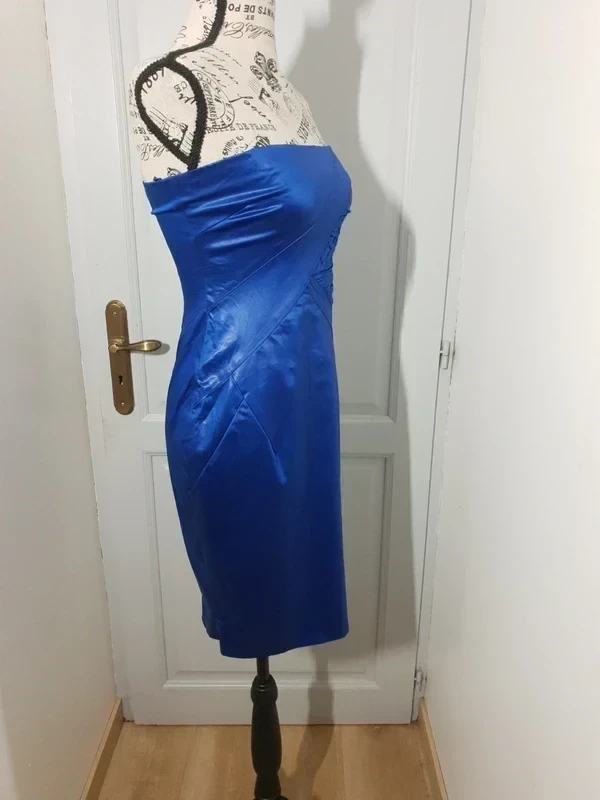 💙 Vestido bustier satinado – Pinko – T. 36 – Muy buen estado – photo 9